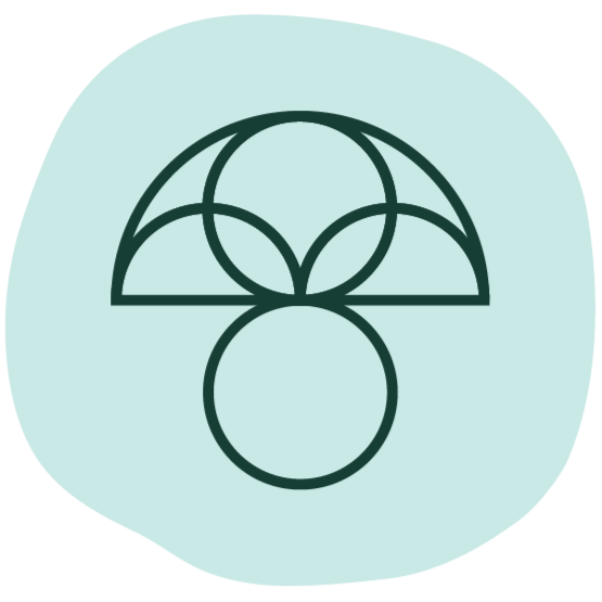 Mushroom icon representing adaptogens and natural nootropics in JostArriba coffee. A functional coffee alternative with lion’s mane, reishi, and ashwagandha to support mood, focus, memory, and overall brain health