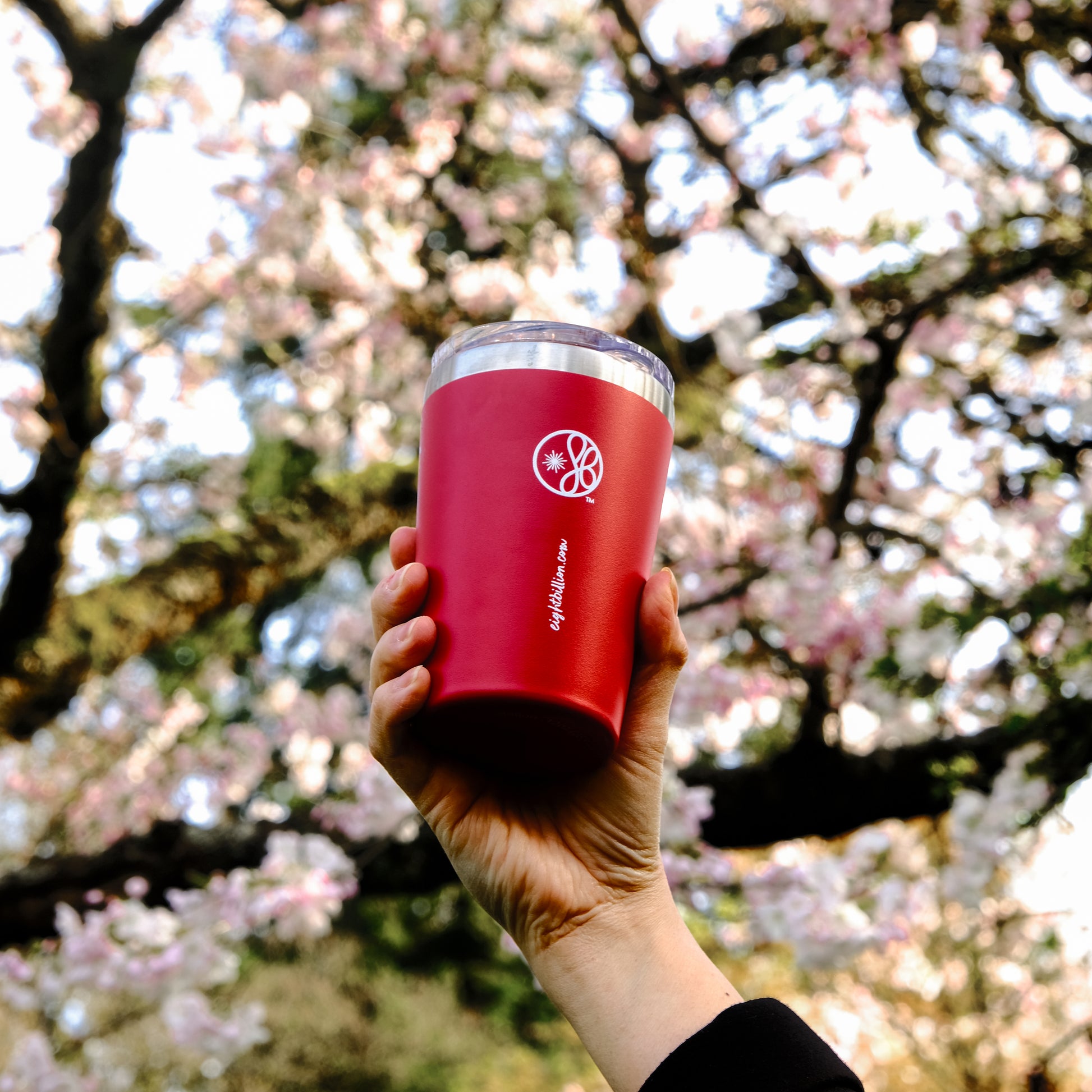Eightbillion Canyon Red Stainless Steel Tumbler (with lid)