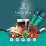 JostArriba by Eight Billion – an adaptogenic coffee alternative with functional mushrooms like lion’s mane and reishi, ashwagandha root, and coffee fruit. This nootropic drink supports energy, focus, mood, and memory—plant-based brain-boosting supplement